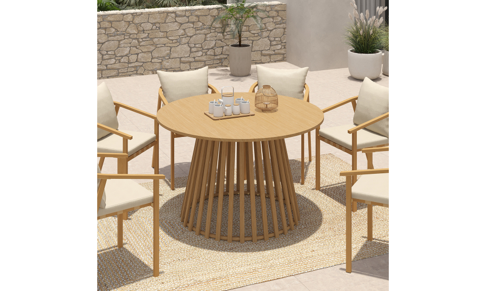 Table de jardin Hortensia ronde Ø120