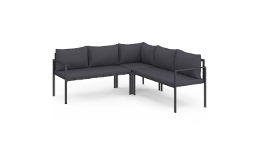 Salon de jardin Tropéa 8 places gris 2 en 1