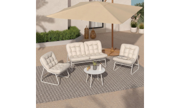 Salon de jardin Ariane 4 places beige
