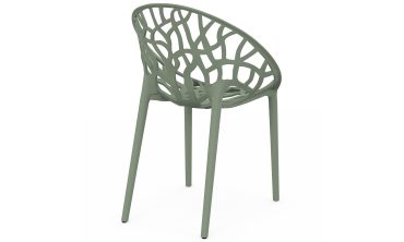 Chaises de jardin empilables Mira vertes - lot de 4