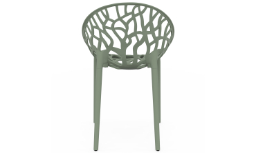 Chaises de jardin empilables Mira vertes - lot de 4