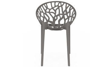 Chaises de jardin empilables Mira grises - lot de 4