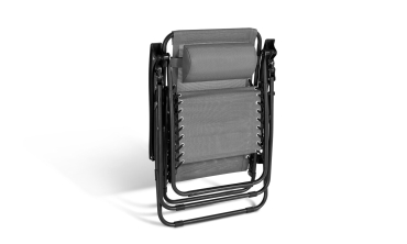 Fauteuils de jardin Relax gris anthracite - Lot de 2