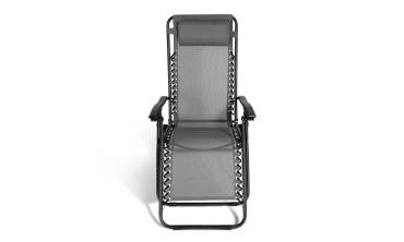 Fauteuils de jardin Relax gris anthracite - Lot de 2