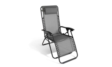 Fauteuils de jardin Relax gris anthracite - Lot de 2