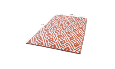 Tapis extérieur Vahiné 270x470cm terracotta