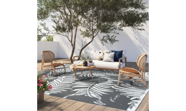 Tapis extérieur Hawaï 270x470cm gris