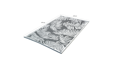 Tapis extérieur Hawaï 270x470cm gris