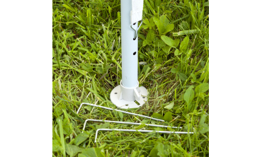 Tente de réception extérieure blanche 3x3m + 3 murs