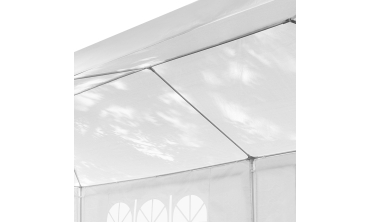 Tente de réception extérieure blanche 3x3m + 3 murs