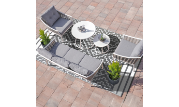 Tapis extérieur Inca 160x240cm gris