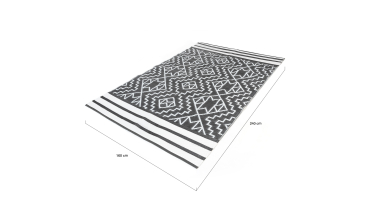 Tapis extérieur Inca 160x240cm gris