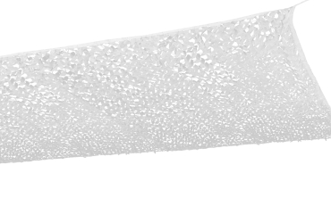 Ombrière rectangulaire blanche 4x6m