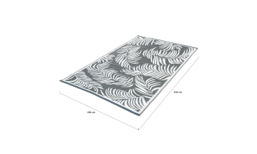 Tapis extérieur Hawaï 160x240cm gris