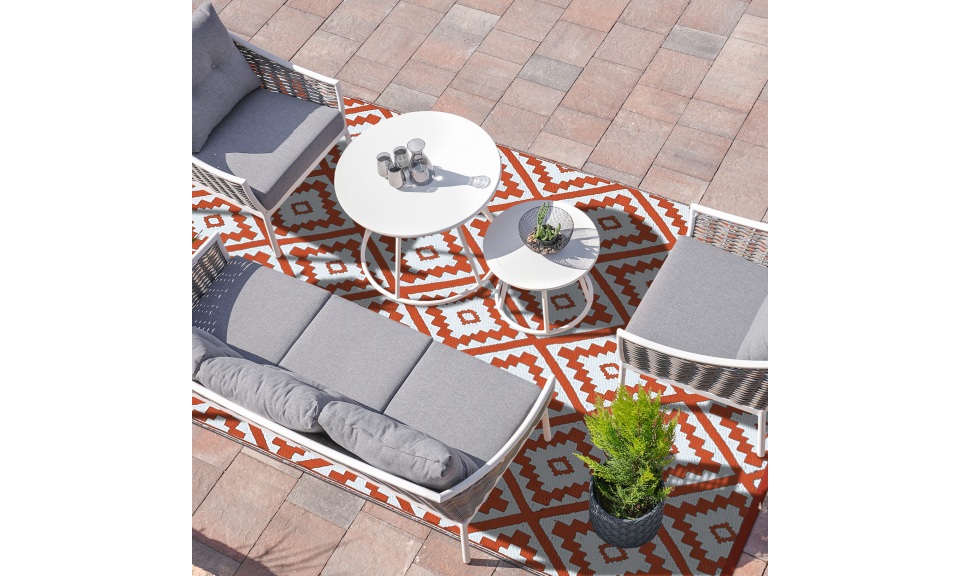 Tapis extérieur Vahiné 160x240cm terracotta