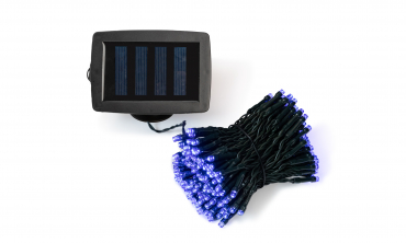 Lampe solaire 100 LED bleues
